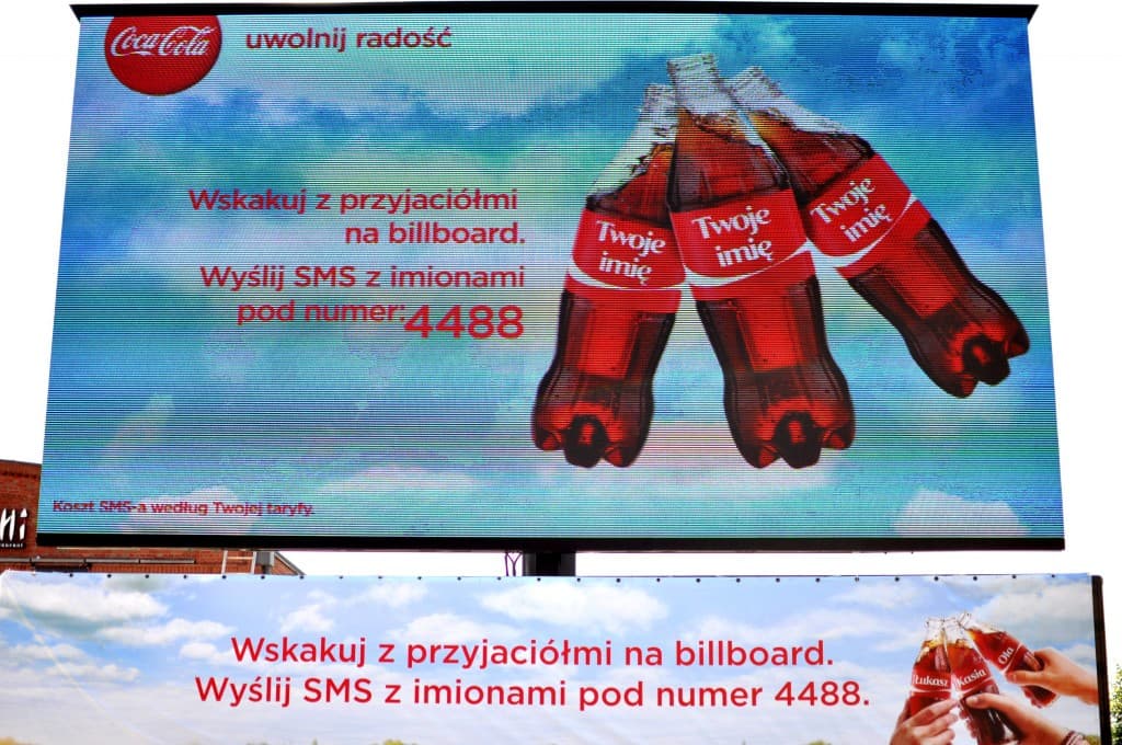 Outdoor campaign with SMS short code