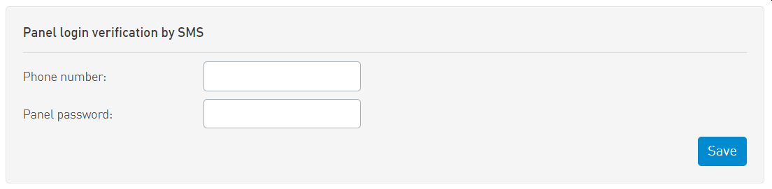 SMS Two-Factor login authentication