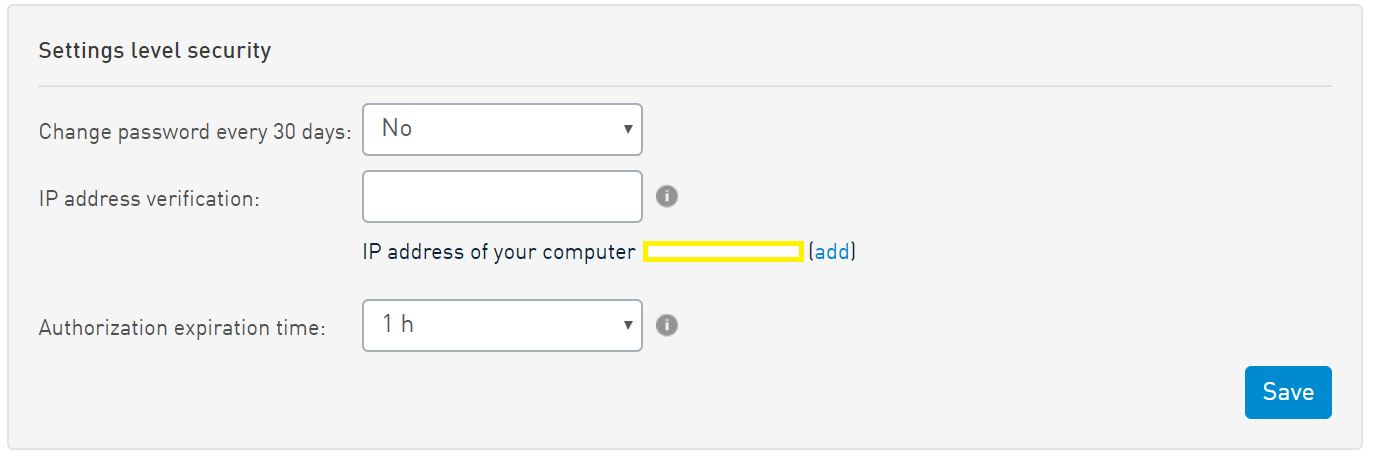 Setup IP verification in SMSAPI Customer Portal