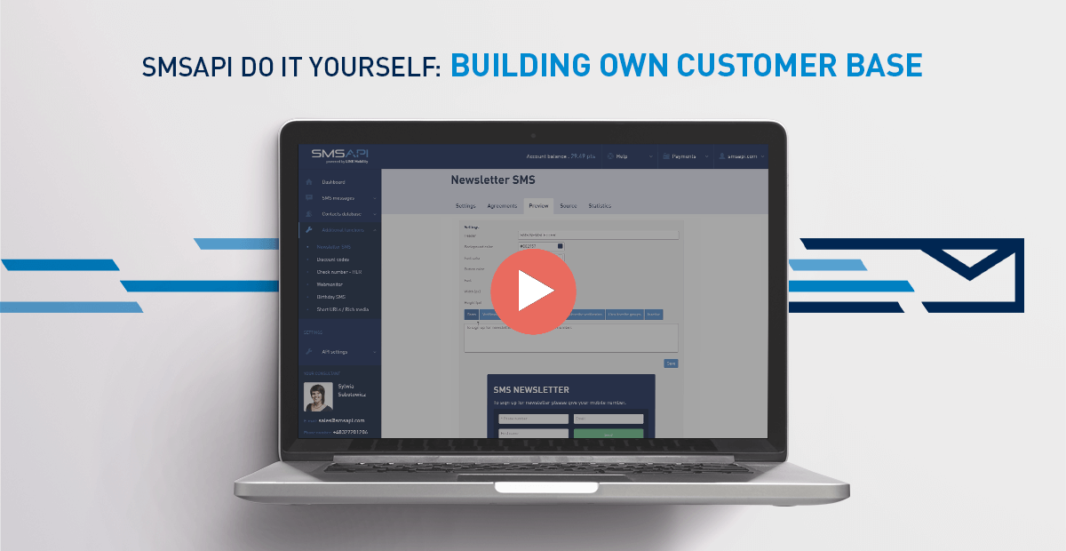 Do it yourself #05 – Building Your Own Customer Base with Newsletter SMS (video tutorial)