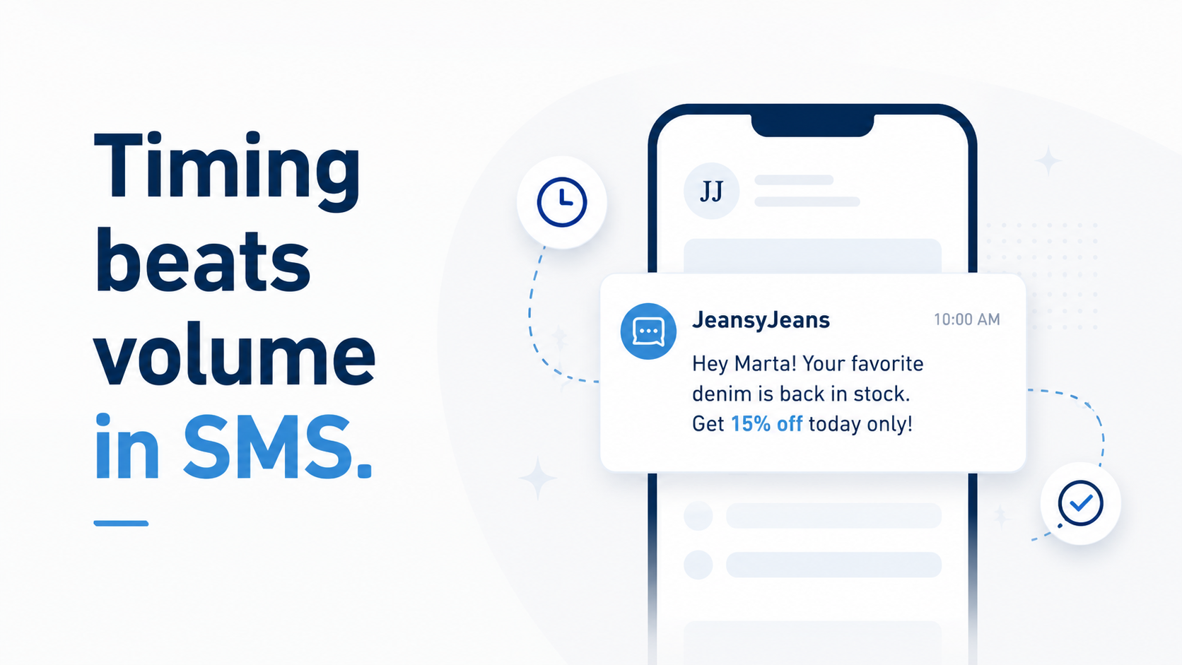 Timing beats volume in SMS