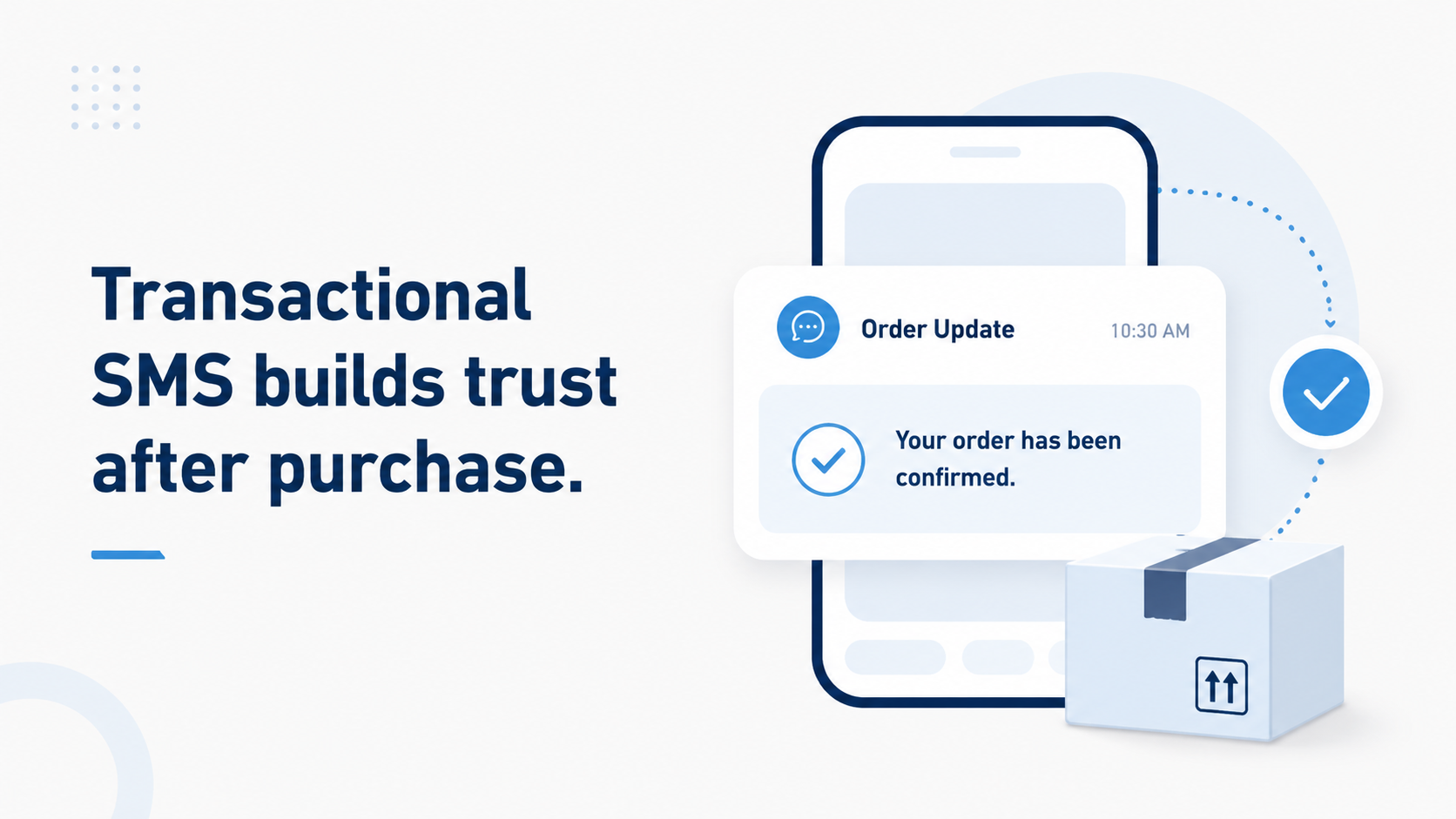 Transactional SMS builds trust after purchase