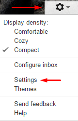 Gmail settings needed for integration with SMSAPI